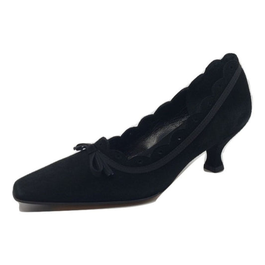 Doll Black Suede Prevata Pumps