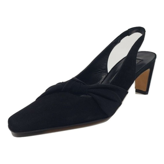 Samba Black Suede Prevata Slingback Pumps