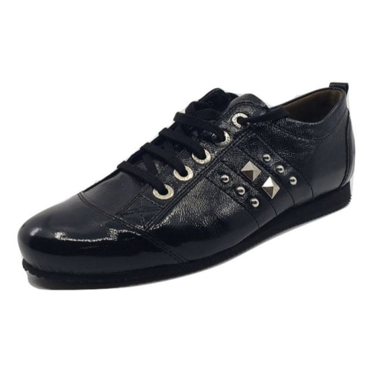 Tanja Black Patent Leather Semler Sneakers