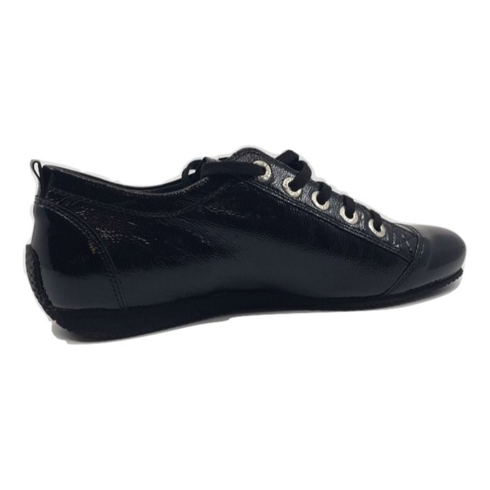 Tanja Black Patent Leather Semler Sneakers