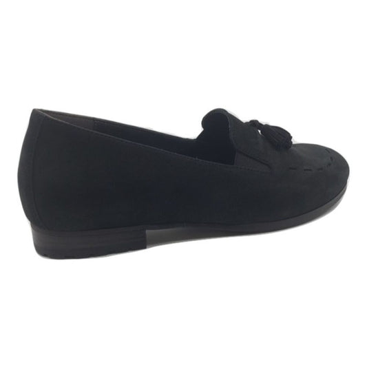 Alice Black Nubuck Semler Loafer Flats