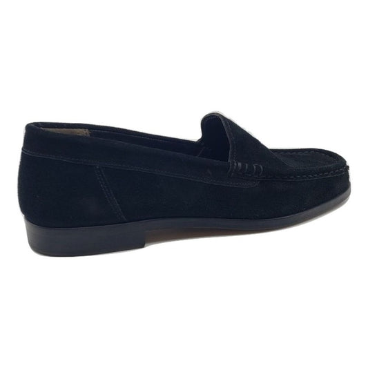 182502 Black Suede Loafer AGL Loafer Flats
