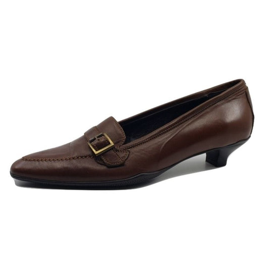 765304 Softy Brown Leather AGL Pumps