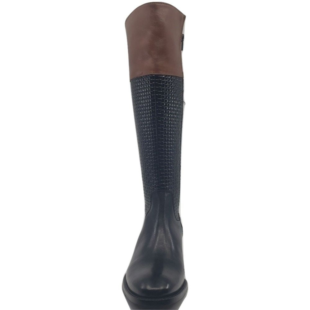 Volterra Black and Whisky Leather Milanoboot Riding Boots