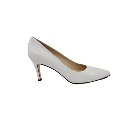 Phyllis White Leather Jon Josef Pumps