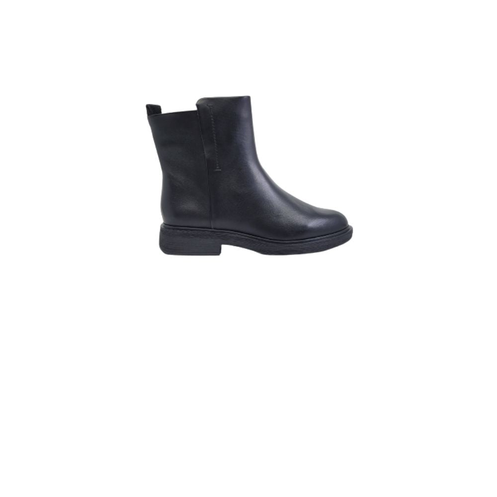 Beam Black Leather Franco Sarto Ankle Boots