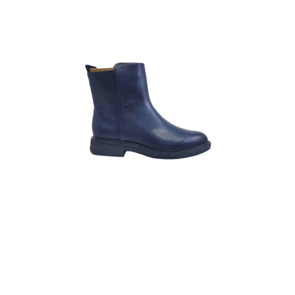 Beam Navy Leather Franco Sarto Ankle Boots