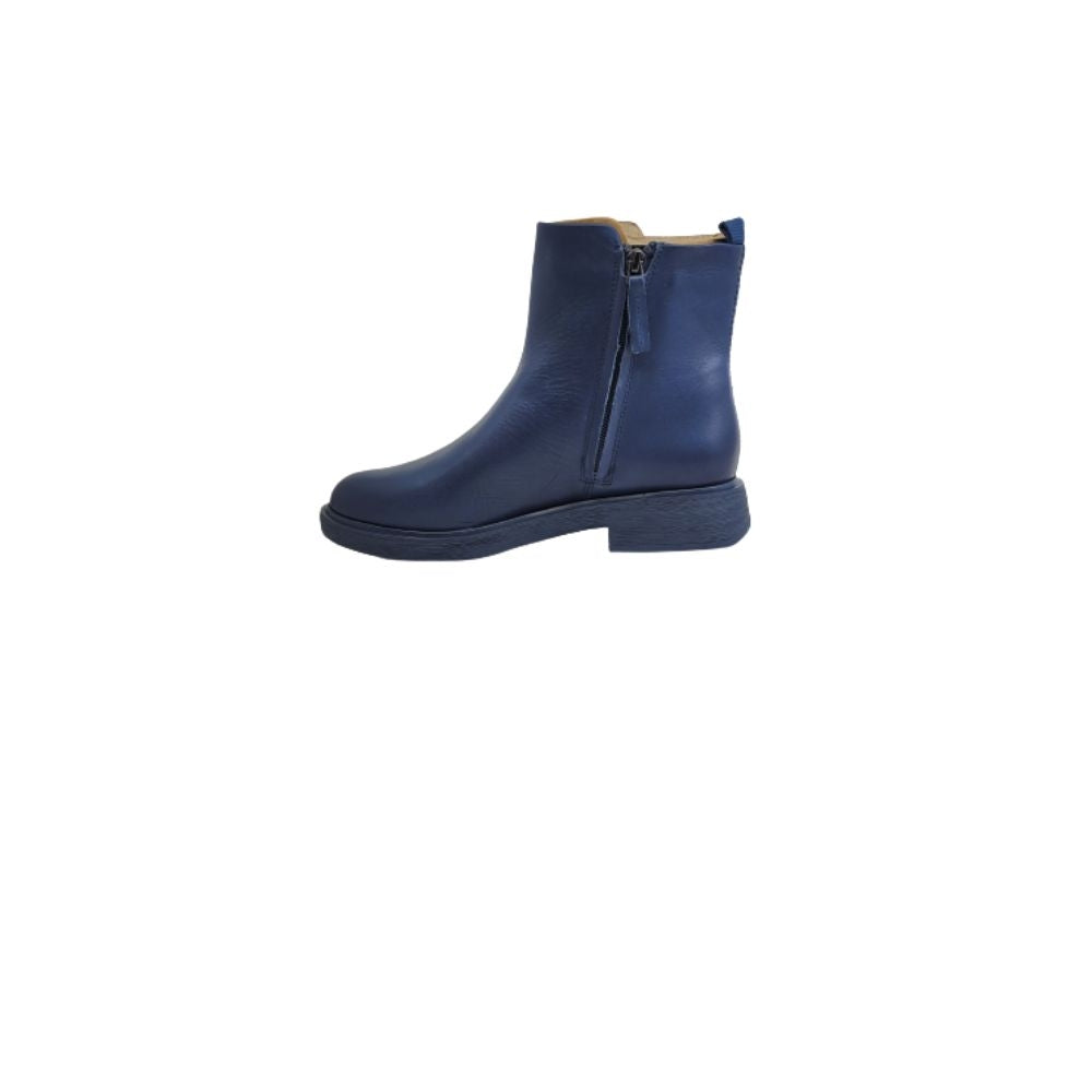 Beam Navy Leather Franco Sarto Ankle Boots