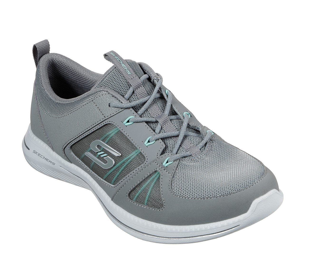 23747 Gray Mint Without a Case Skechers Sneakers