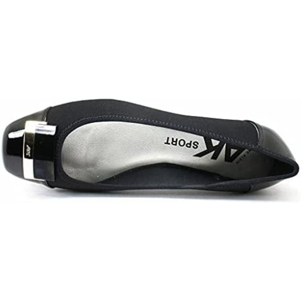 Una2 Black Fabric Anne Klein Ballet Flats