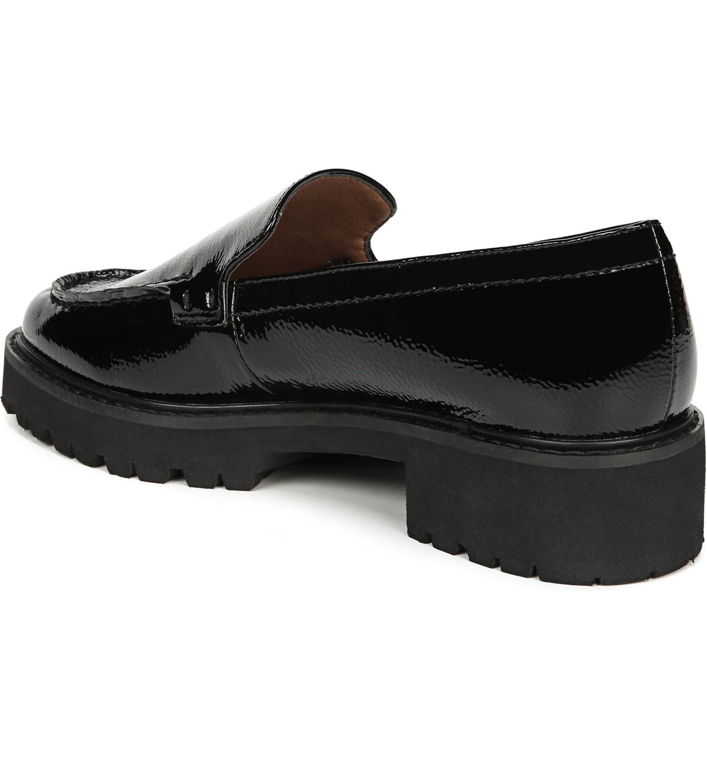 Delana Black Patent Leather Franco Sarto Loafers