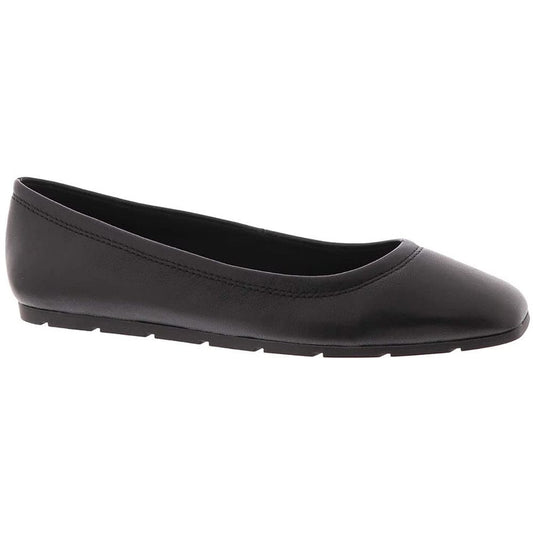 Iggy Black Leather Anne Klein Ballet Flats