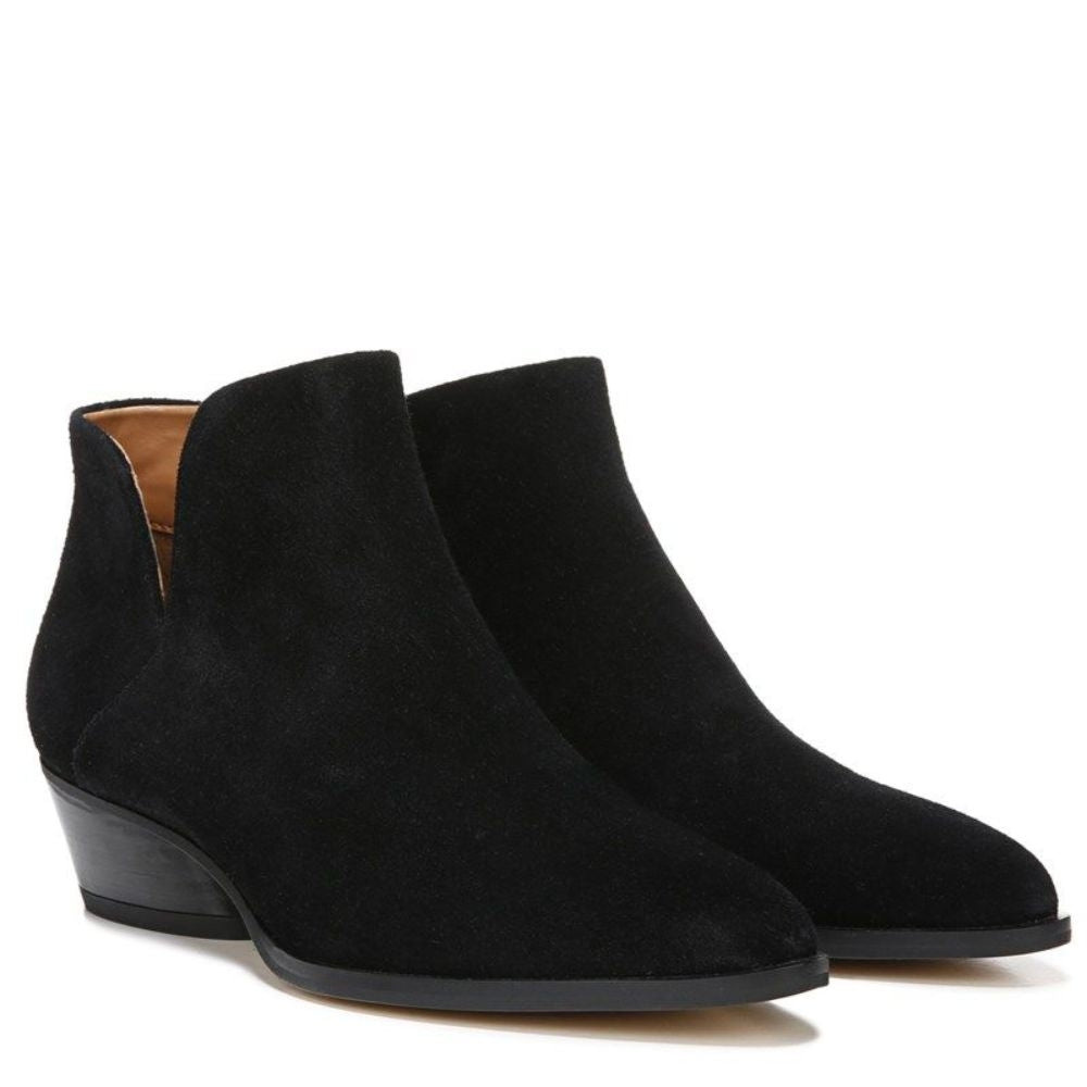 Shellson Black Suede Franco Sarto Ankle Boots