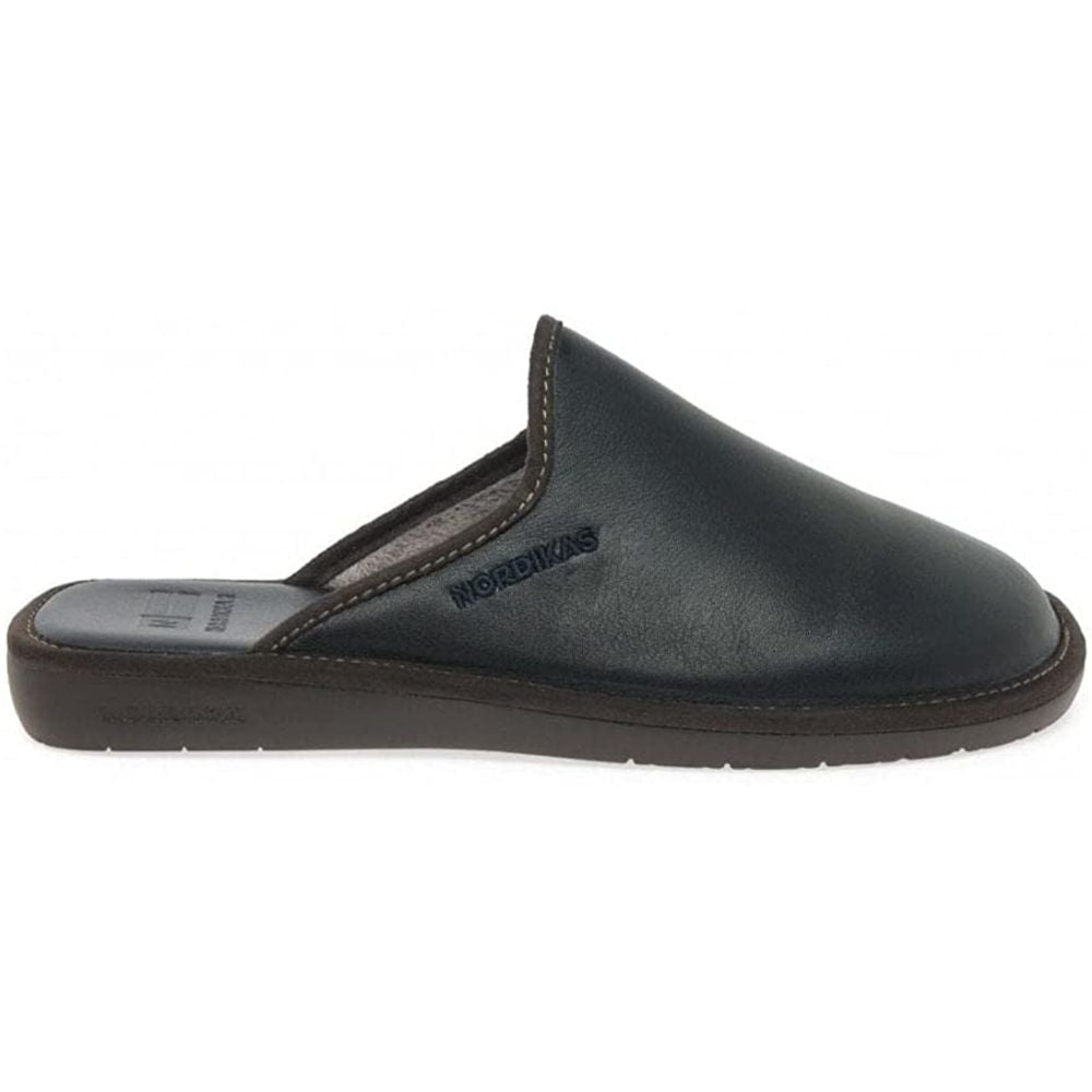 Dublin Black 131 Nordikas Comfy Slide Mens Slippers