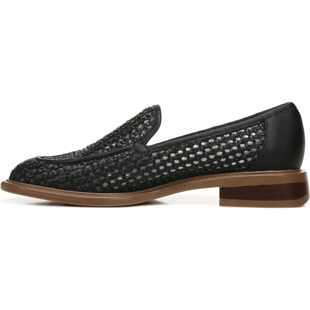 Eda2 Black Woven Franco Sarto Loafer Flats