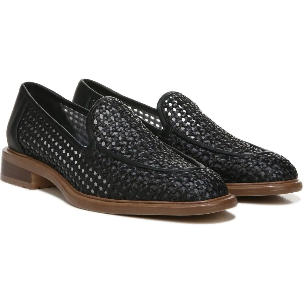 Eda2 Black Woven Franco Sarto Loafer Flats