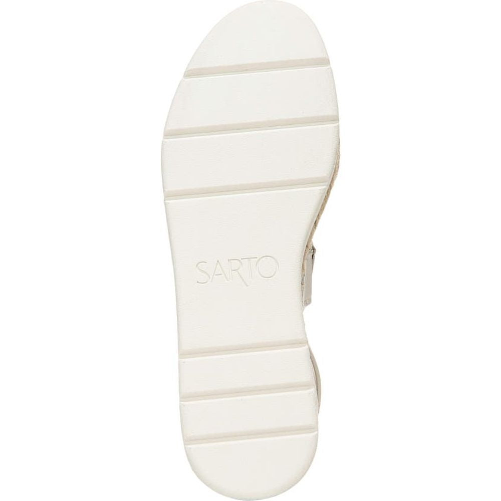 Calvin Putty Leather Franco Sarto Platform Sandals