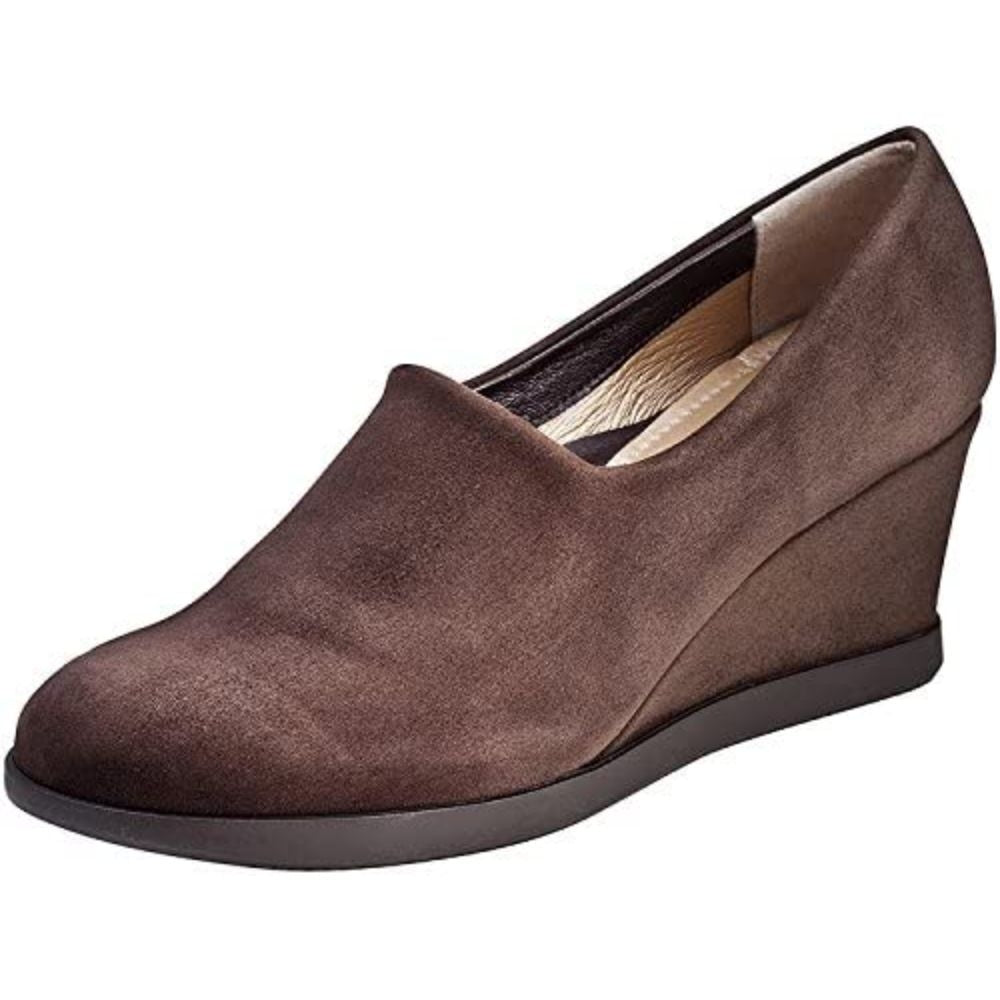 Ruz Brown Suede Beautifeel Wedge Pumps