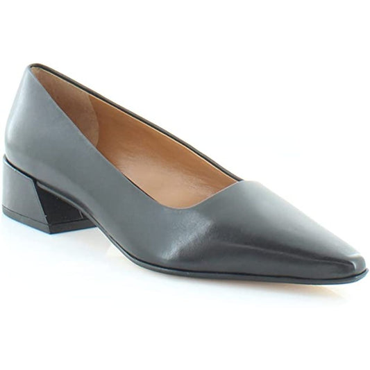 Modena Black Leather Franco Sarto Pumps