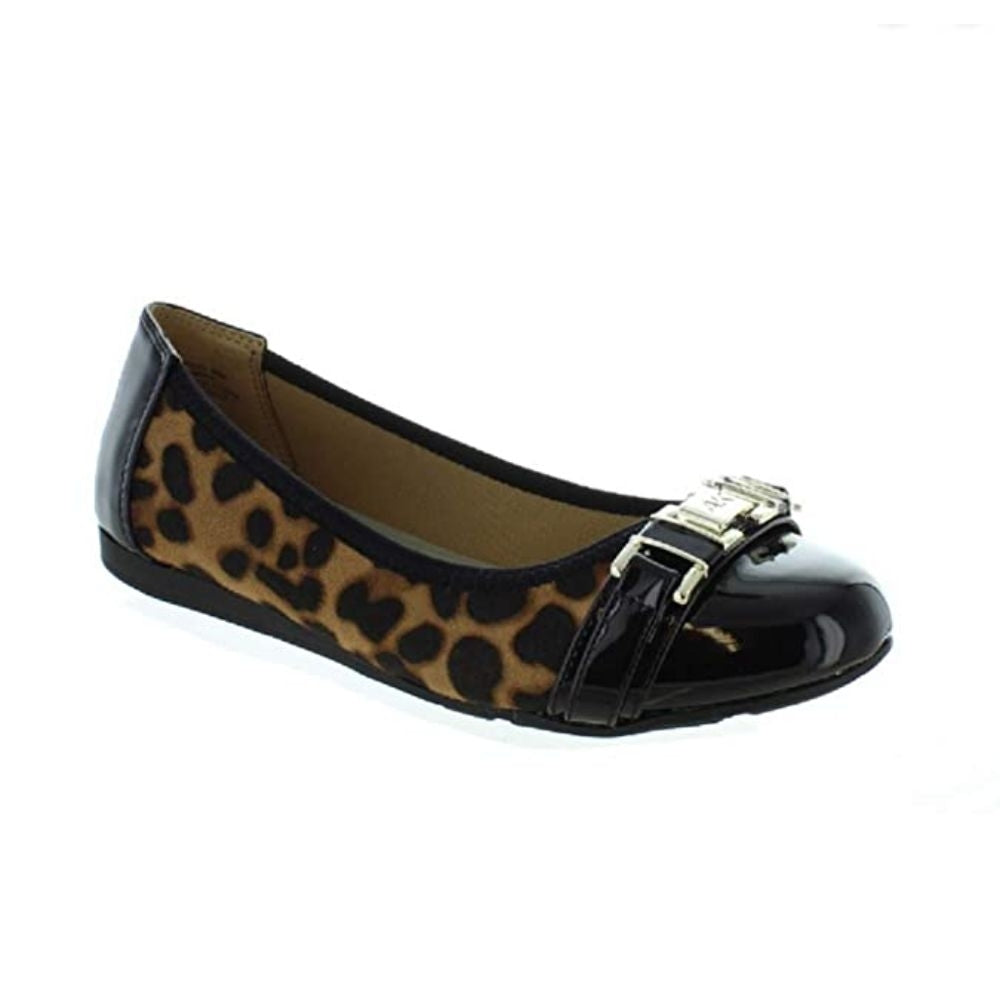 Azul Leopard Calfhair Anne Klein Ballet Flats