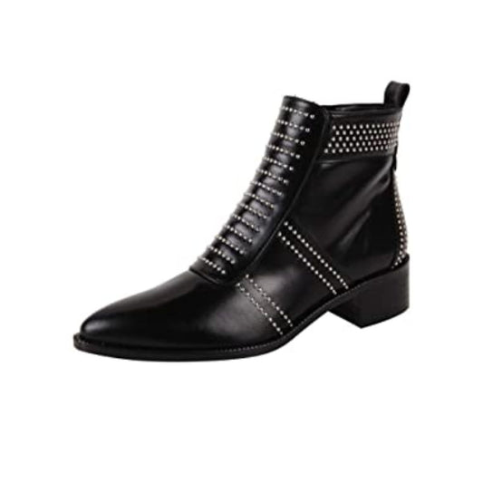 Luxury Black Leather Jon Josef Ankle Boot