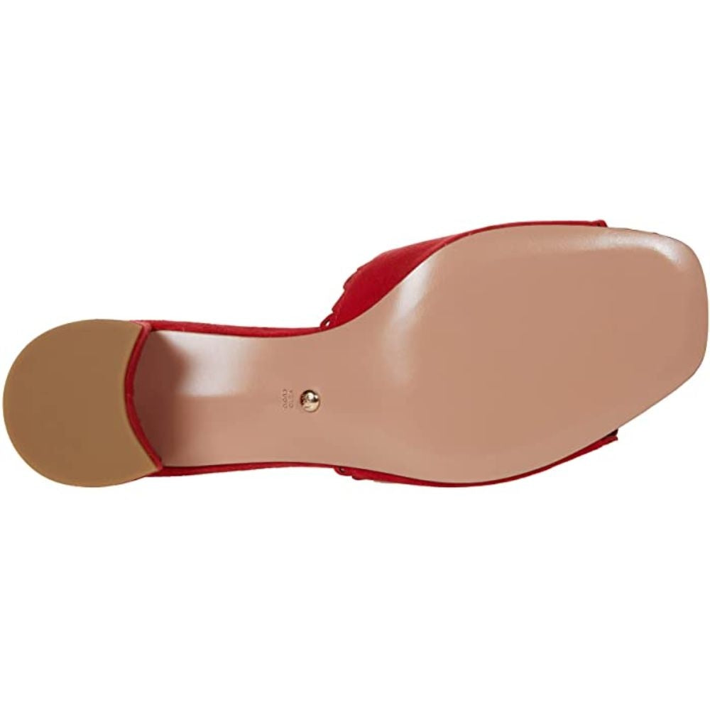 Rayna Flame Red Suede Pelle Moda Sandal Slide