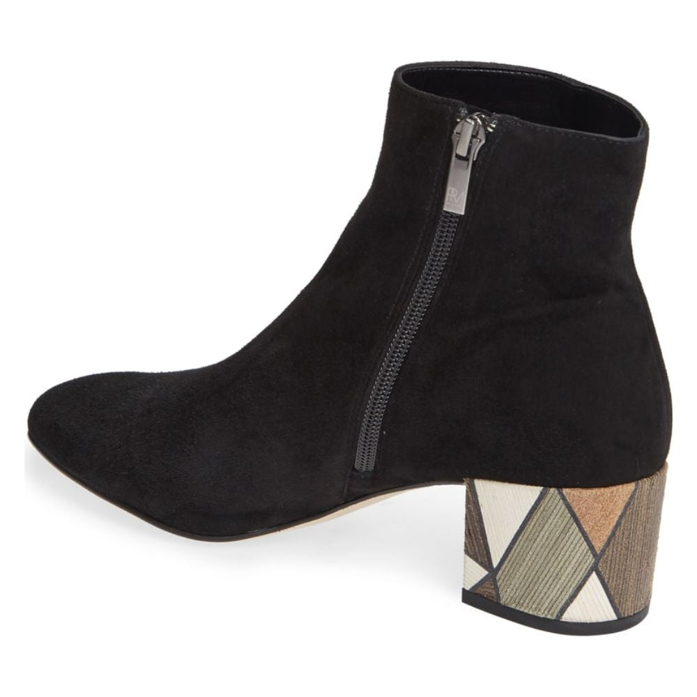 Umiko Black Suede Pelle Moda Ankle Boots