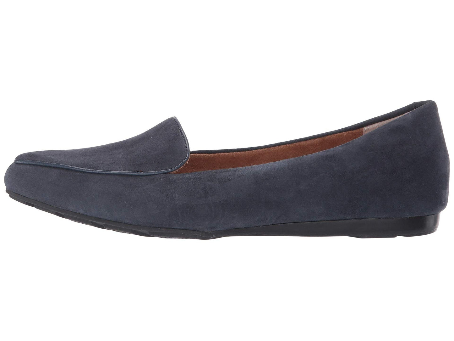 Anissa Sliver Navy Suede Me Too Wedge Loafers
