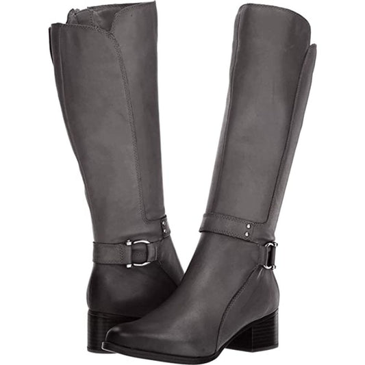 Dane Grey Leather Naturalizer Boots