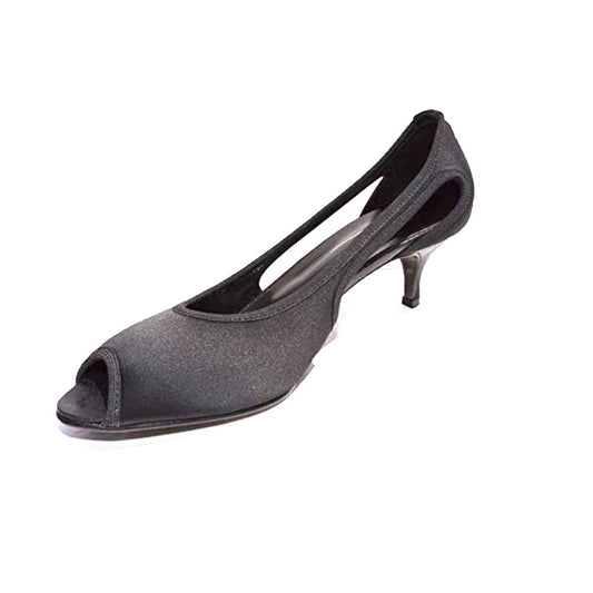 Danda Black Satin Donald Pliner Pumps