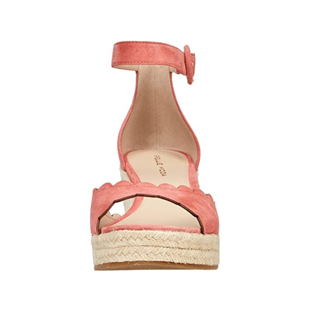 Krisa Coral Suede Pelle Moda Wedge Sandals