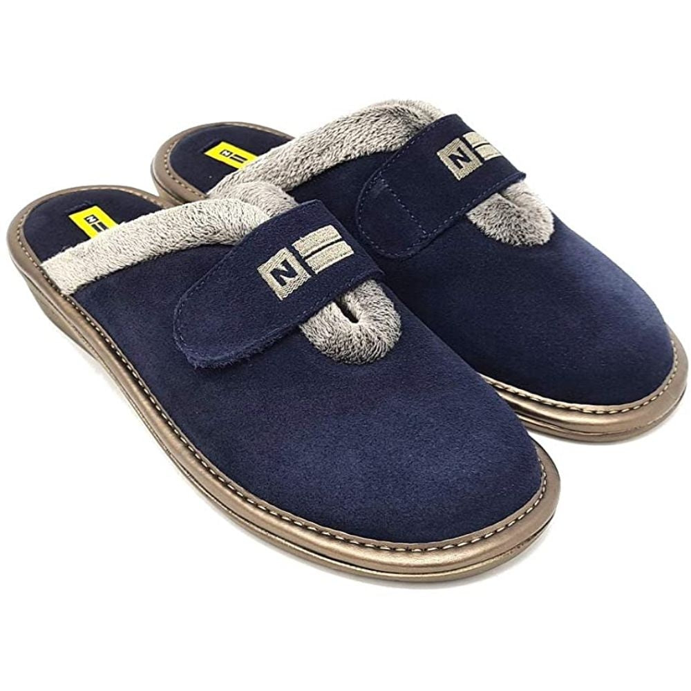 Afelpado Navy 6347-80 Nordikas Comfy Slide Slippers