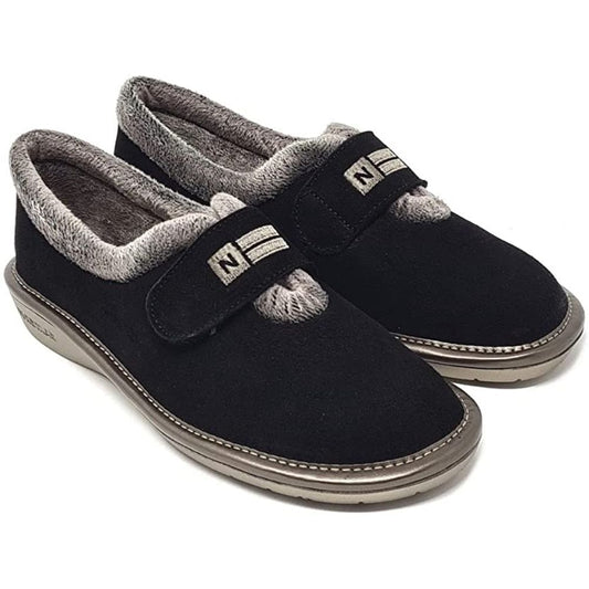 Afelpado Black 6348-80 Nordikas Comfy Slide Slippers