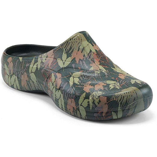 Tgarden Dark Green Multi Print Easy Spirit Garden Clogs
