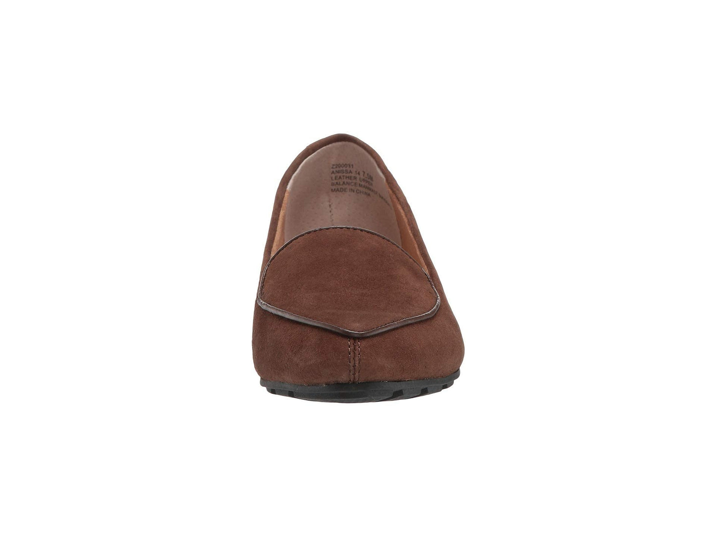 Anissa Sliver Vintage Brown Suede Me Too Wedge Loafers