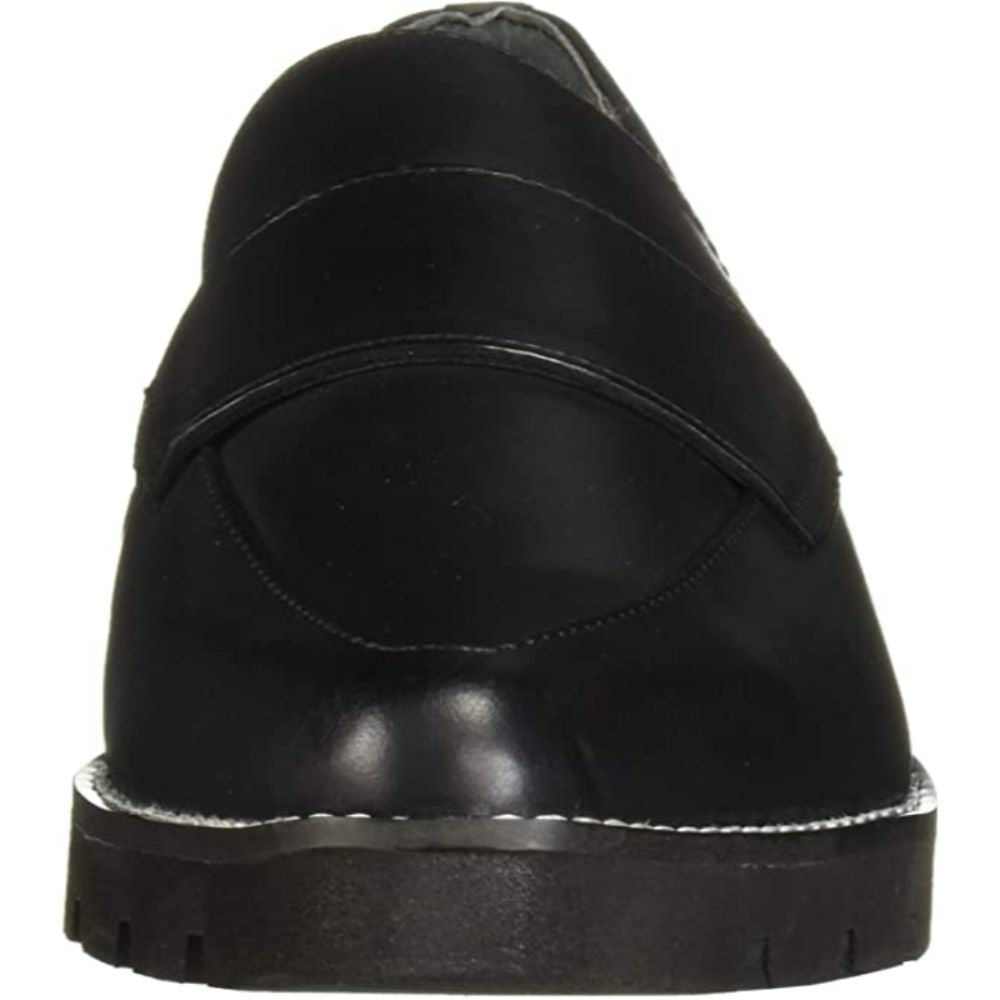 Draco Black Calf Leather Franco Sarto Loafer Flats