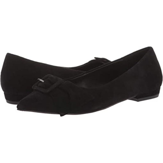 Dana Black Suede Pelle Moda Ballet Flats