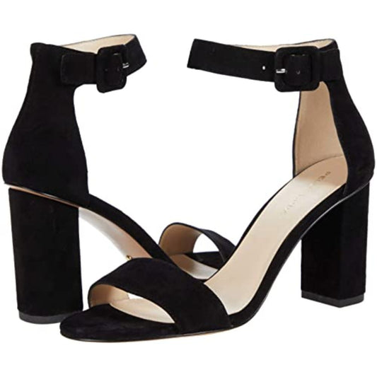 Zoey Black Suede Pelle Moda Sandals