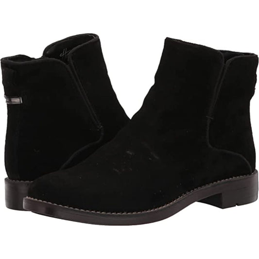 Marcus Black Suede Franco Sarto Ankle Boots