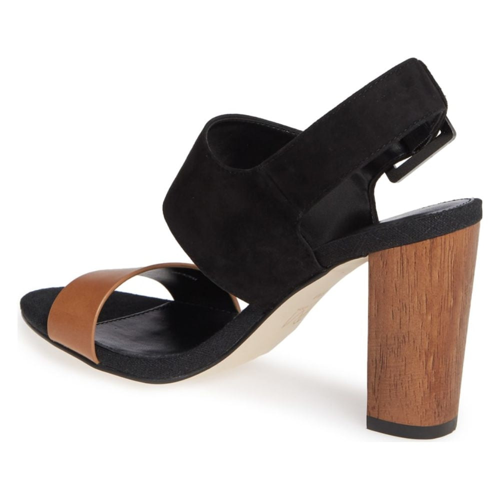 Bristol Black Suede and Cognac Pelle Moda Sandals