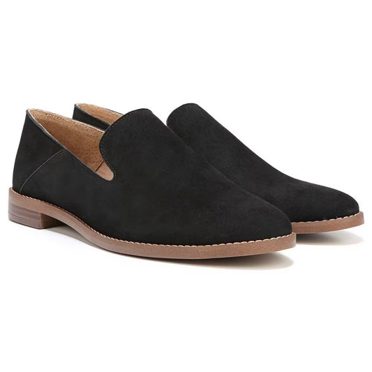 Haylee Black Suede Franco Sarto Loafers