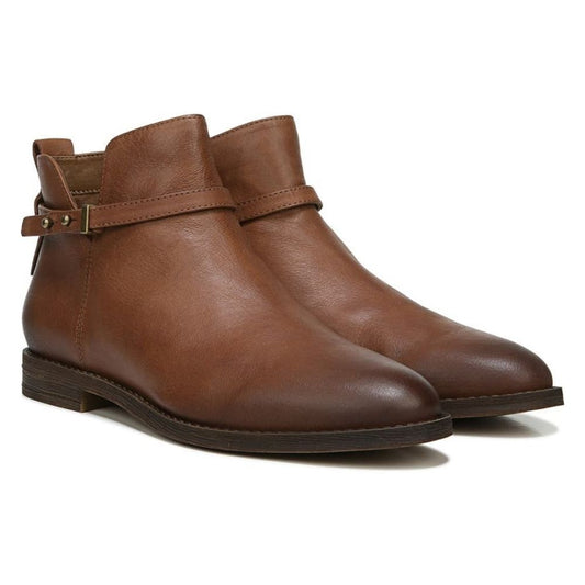 Optimal Cognac Leather Franco Sarto Ankle Boot