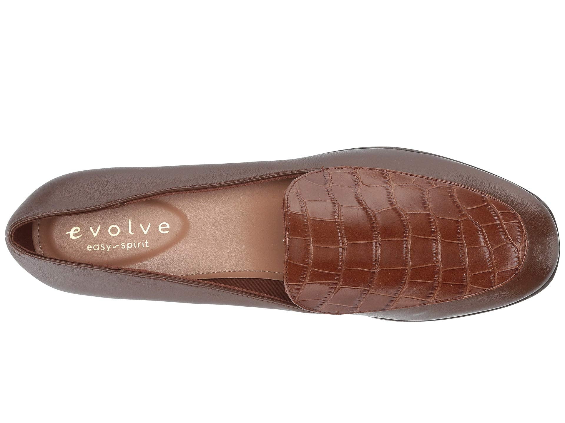 Pip Brown Leather Easy Spirit Loafer Flat at