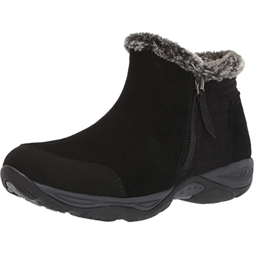Elinot Black Suede Easy Spirit Ankle Weather Boots