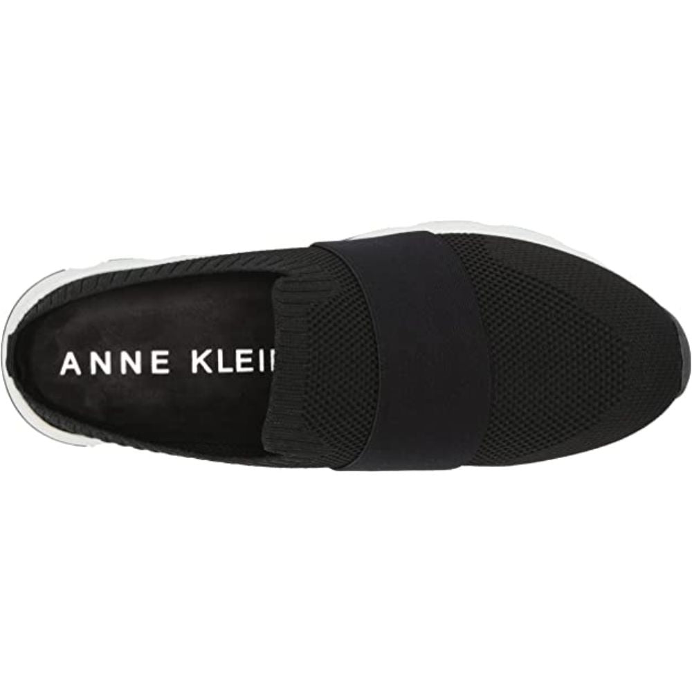 On the Go Black Fabric Anne Klein Sneakers