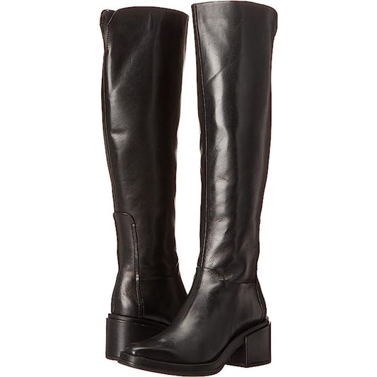 Dorica Black Leather Franco Sarto Boots