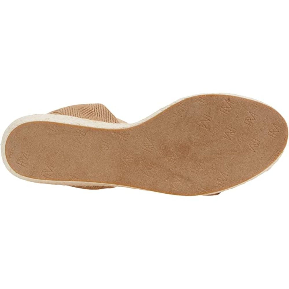 Kora Latte Beige Nubuck Pelle Moda Wedge Sandals