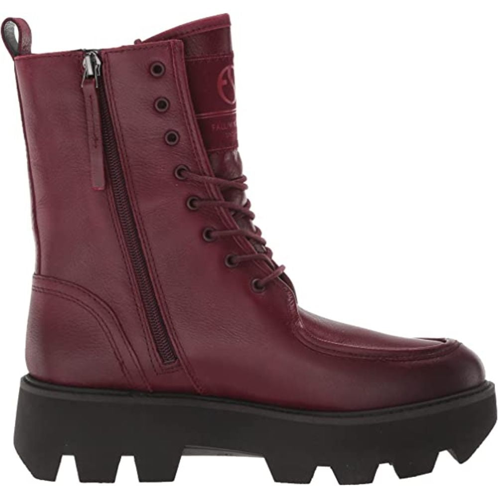 Margey2 Burgundy Leather Water Resistant Franco Sarto Boots