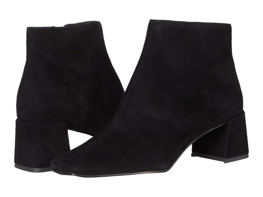 Aliya Black Suede Pelle Moda Ankle Boots