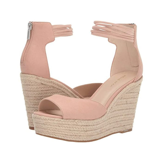 Raven Blush Nubuck Pelle Moda Wedge Sandals